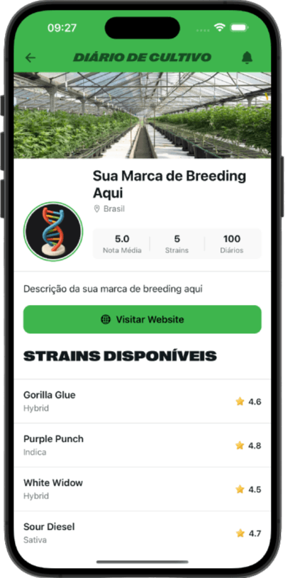 Um ponto oficial da sua genética dentro da infraestrutura